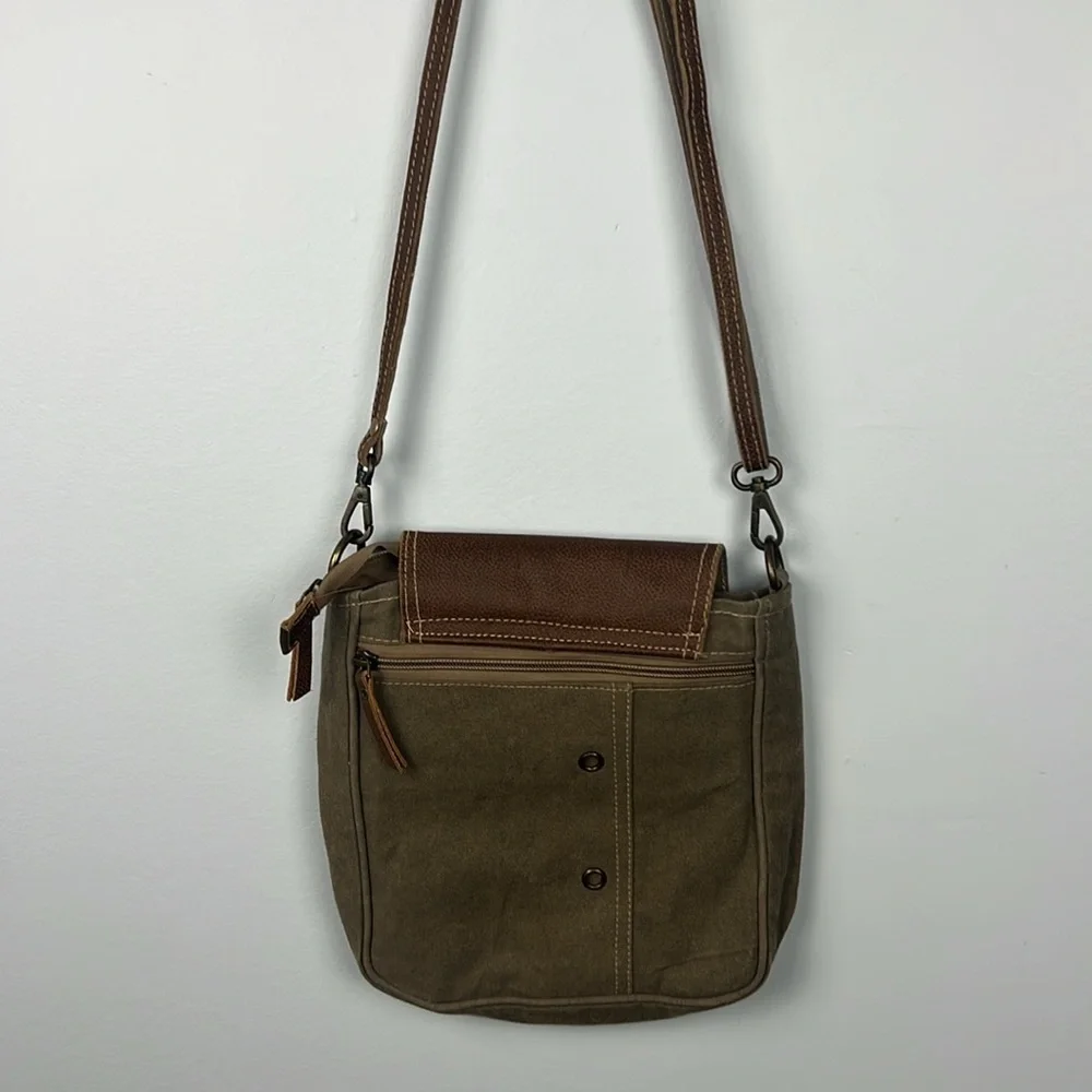 Myra bag crossbody adjustable strap bicycle print bag